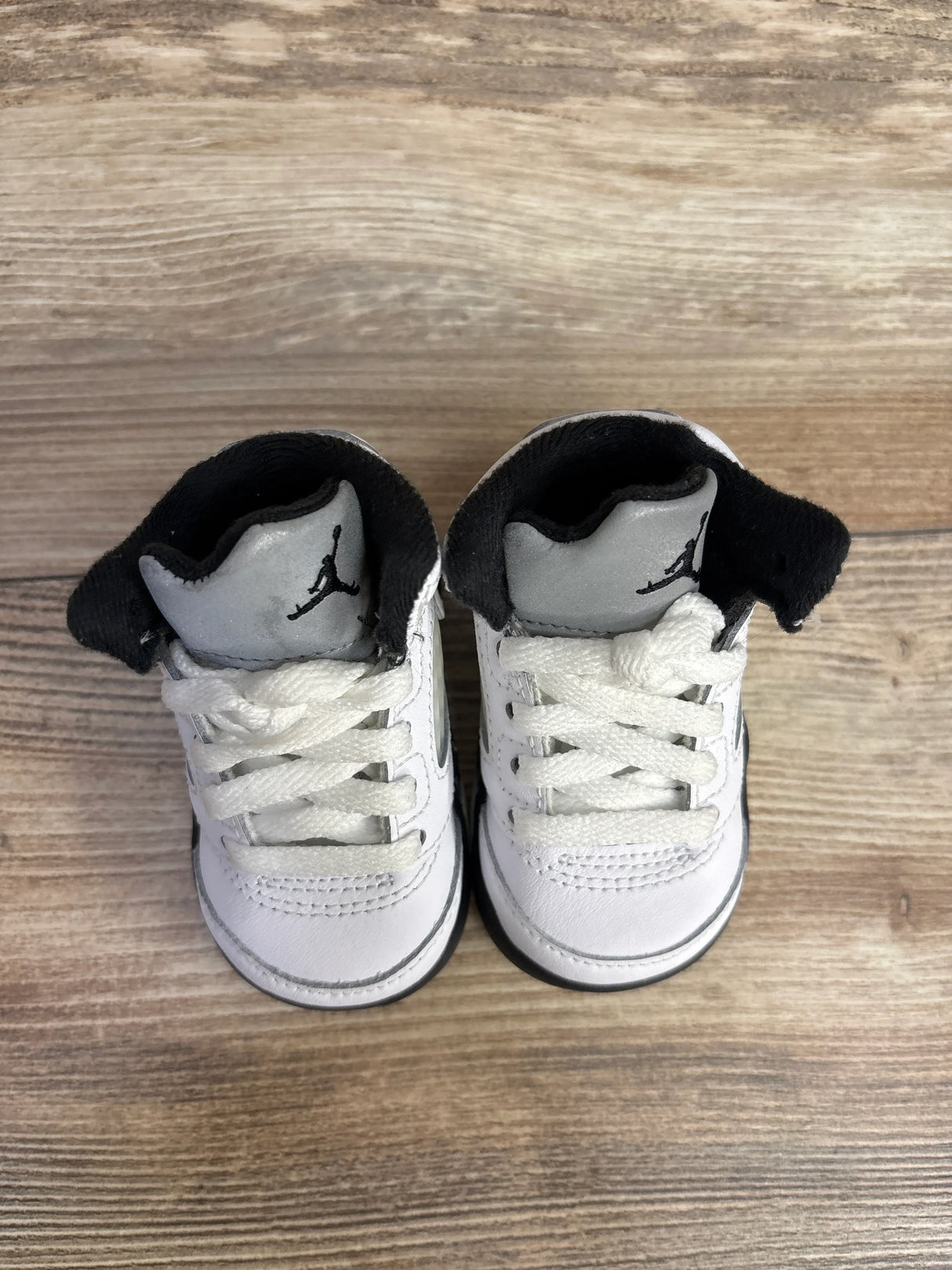 Air Jordan 5 Retro TD 'White Black' Sneakers sz 2c