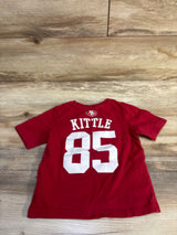 NFL 49ers #85 Kittle Shirt Red sz 4T