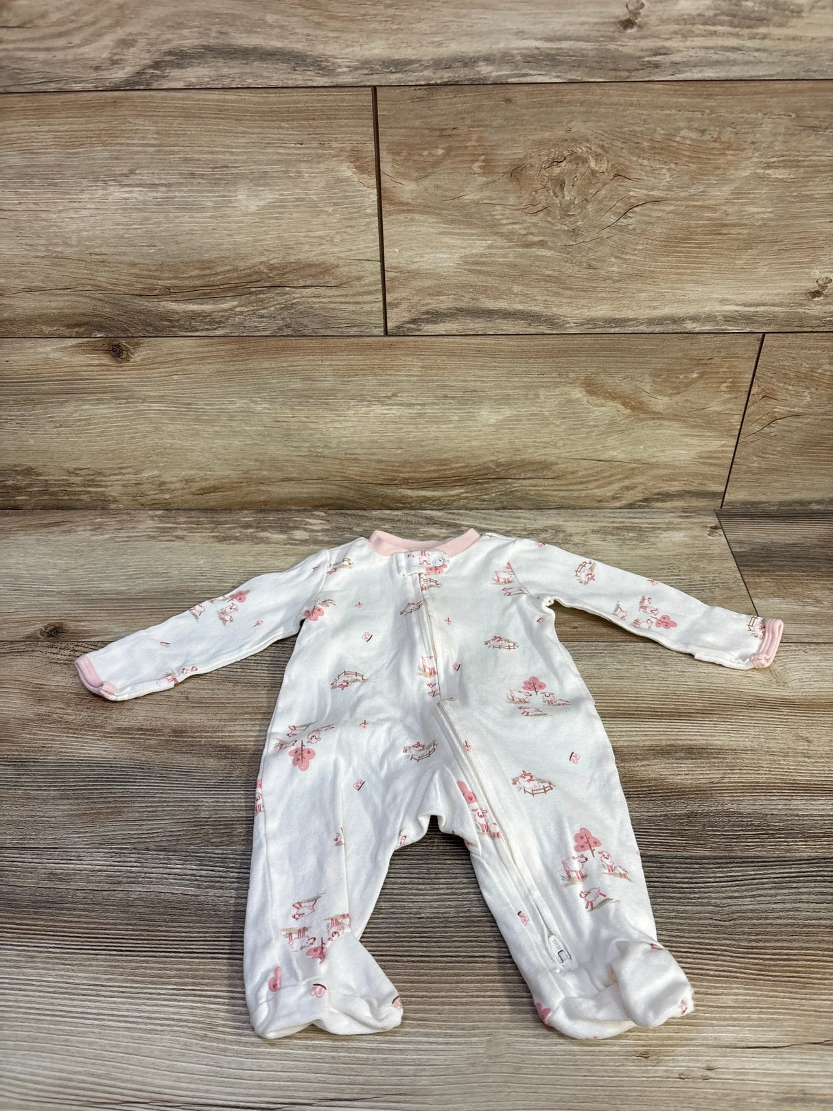Carter's Sleeper White sz 3m