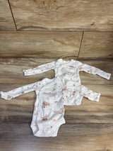 Just One You 2pk Kimono Bodysuits White sz Preemie