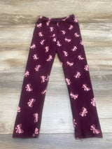 Bow Print Pants Purple sz 4-5T