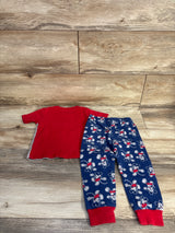Disney Mickey & The Roadster Racers 2pc Pajama Set Red sz 4T