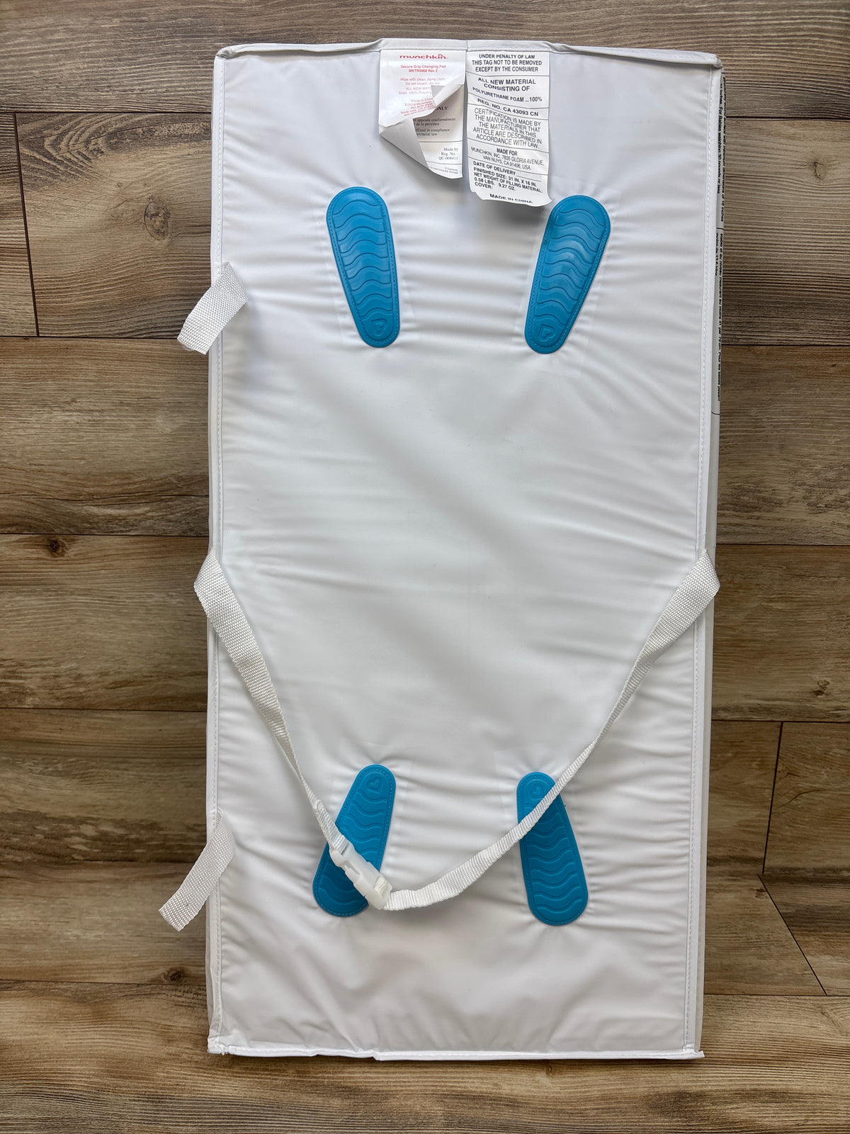Munchkin Secure Grip Waterproof Diaper Changing Pad White