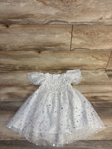 Cat & Jack Star Tulle Dress White sz 3T