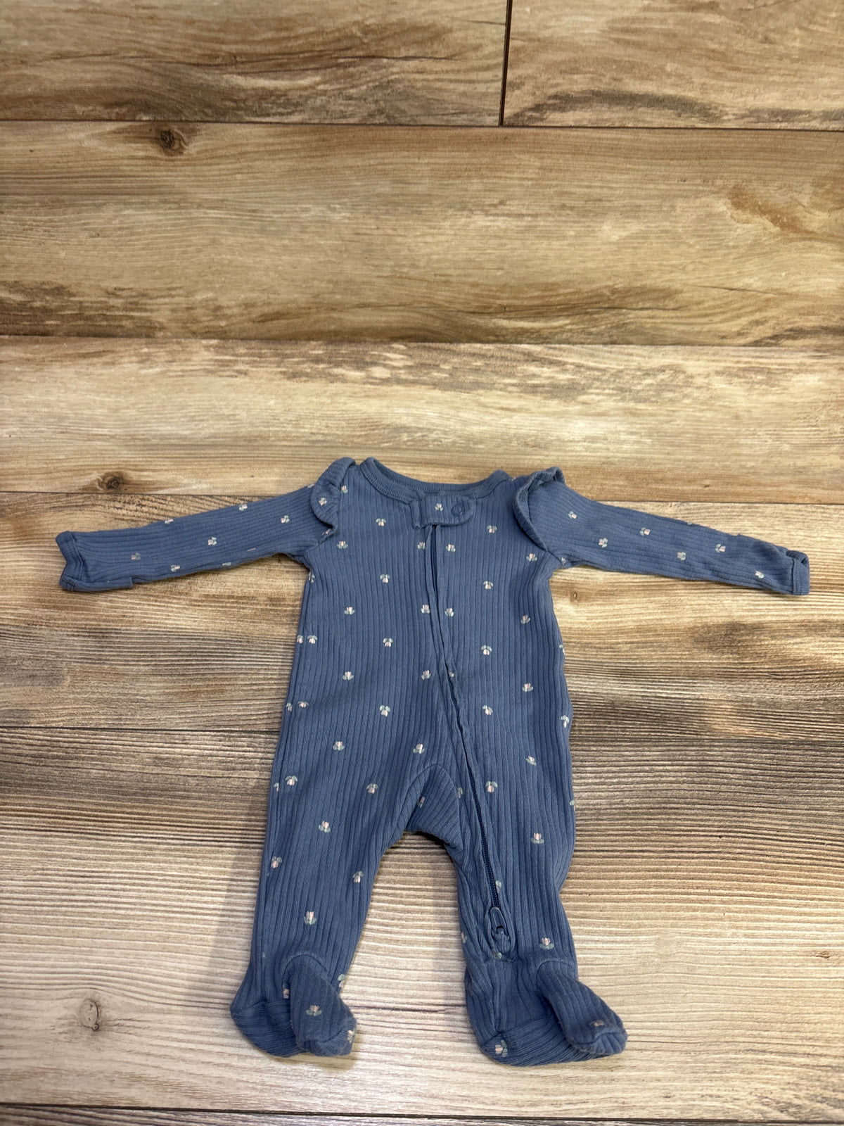 Carter's Ribbed Sleeper Blue sz Preemie