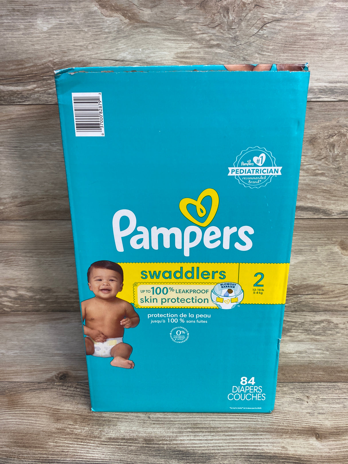 NEW Pampers Swaddlers Diapers 84ct,  Size 2