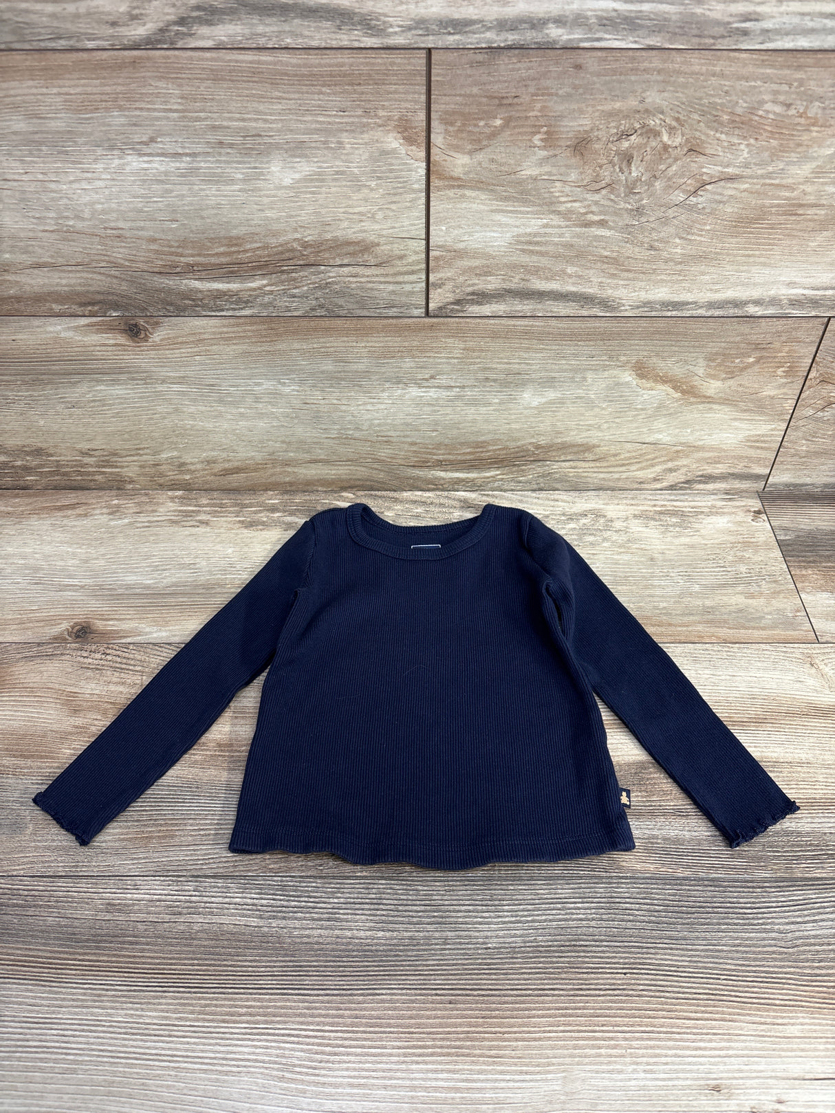 Gap Ribbed Long Sleeve Shirt Navy sz 2T
