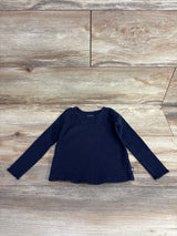 Gap Ribbed Long Sleeve Shirt Navy sz 2T