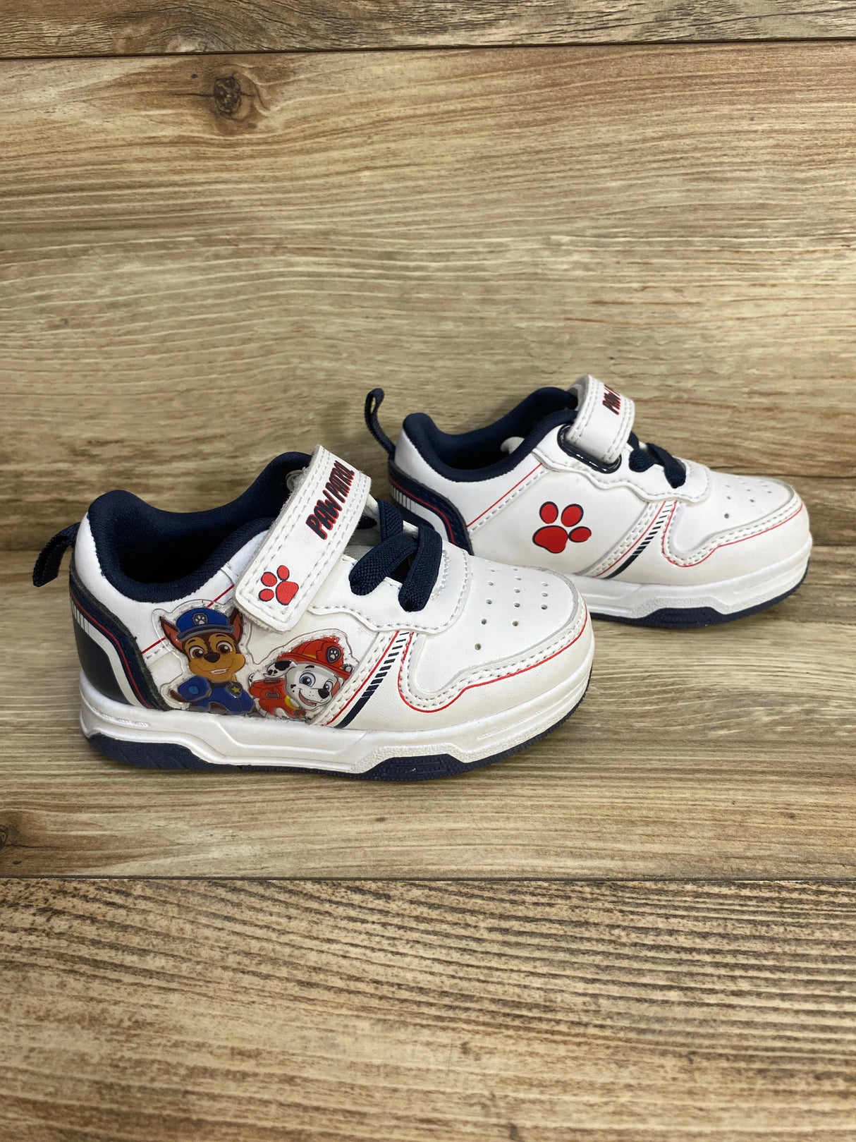 Nickelodeon Paw Patrol Sneakers-Chase Marshall White sz 6c