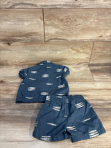 Modern Moments 2pc Shirt & Shorts Set Navy sz 12m