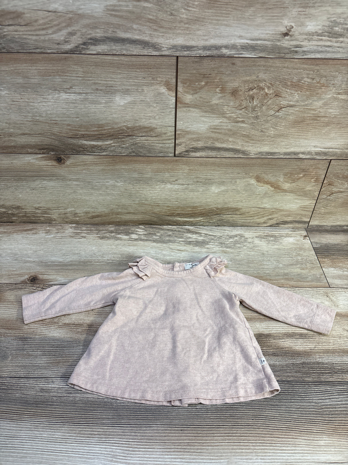 1+ In The Family Brigitte Ruffle Loong Sleeve Top Pink sz 6m
