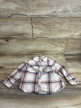 Old Navy Plaid Shirt Ivory sz 2T