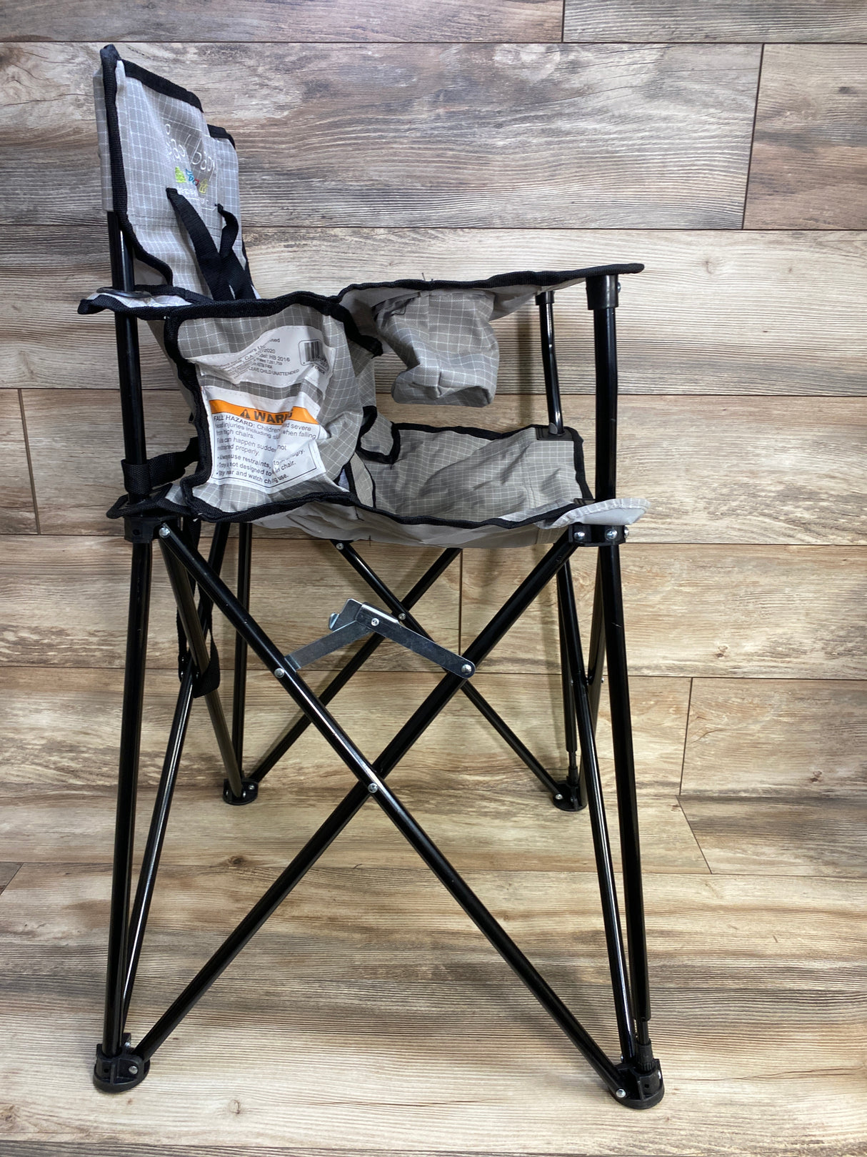 ciao! baby The-Go-Anywhere-High-Chair Portable High Chair Grey Check