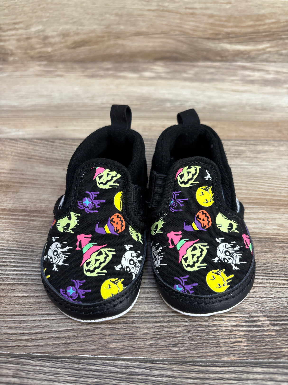 Vans Slip On V Crib Shoes Halloween Print sz 4c