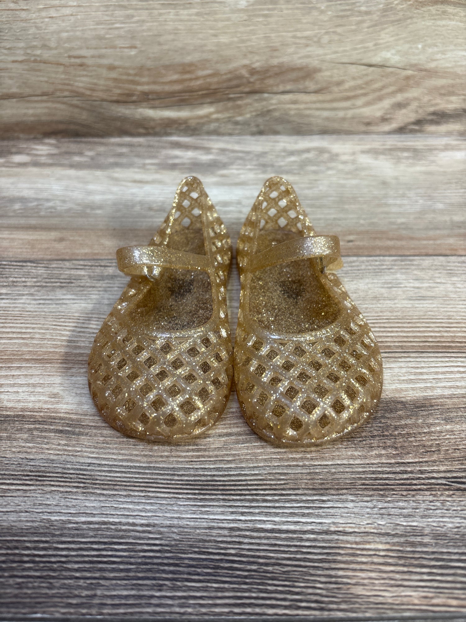 Old Navy Jelly Sandals Gold sz 7c
