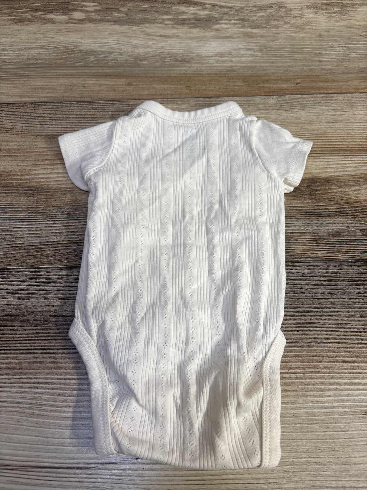 H&M Pointelle Kimono Bodysuit White sz Newborn