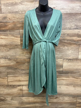 Ekouaer Maternity Robe Green sz Small