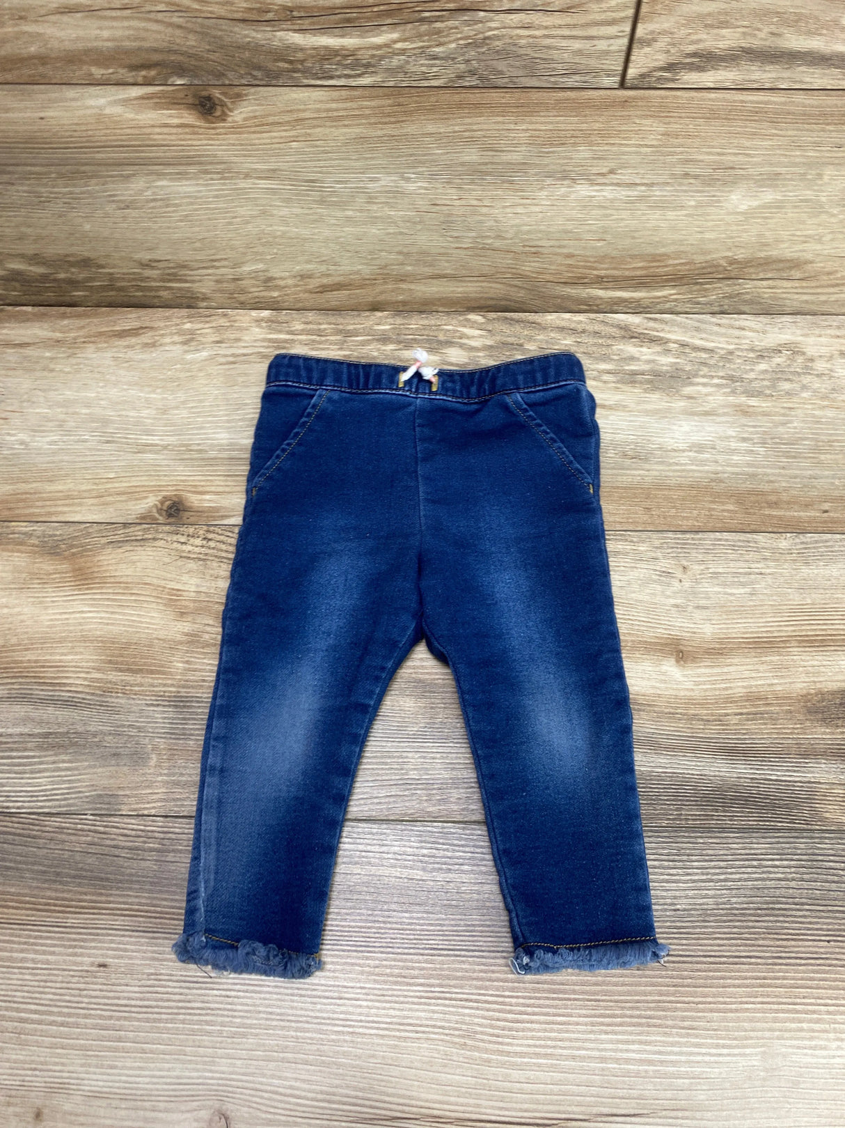 Cat & Jack Raw Edge Hem Pants Blue sz 12m