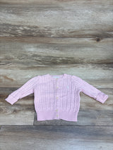 Ralph Lauren Mini-Cable Knit Cardigan Pink sz 6m