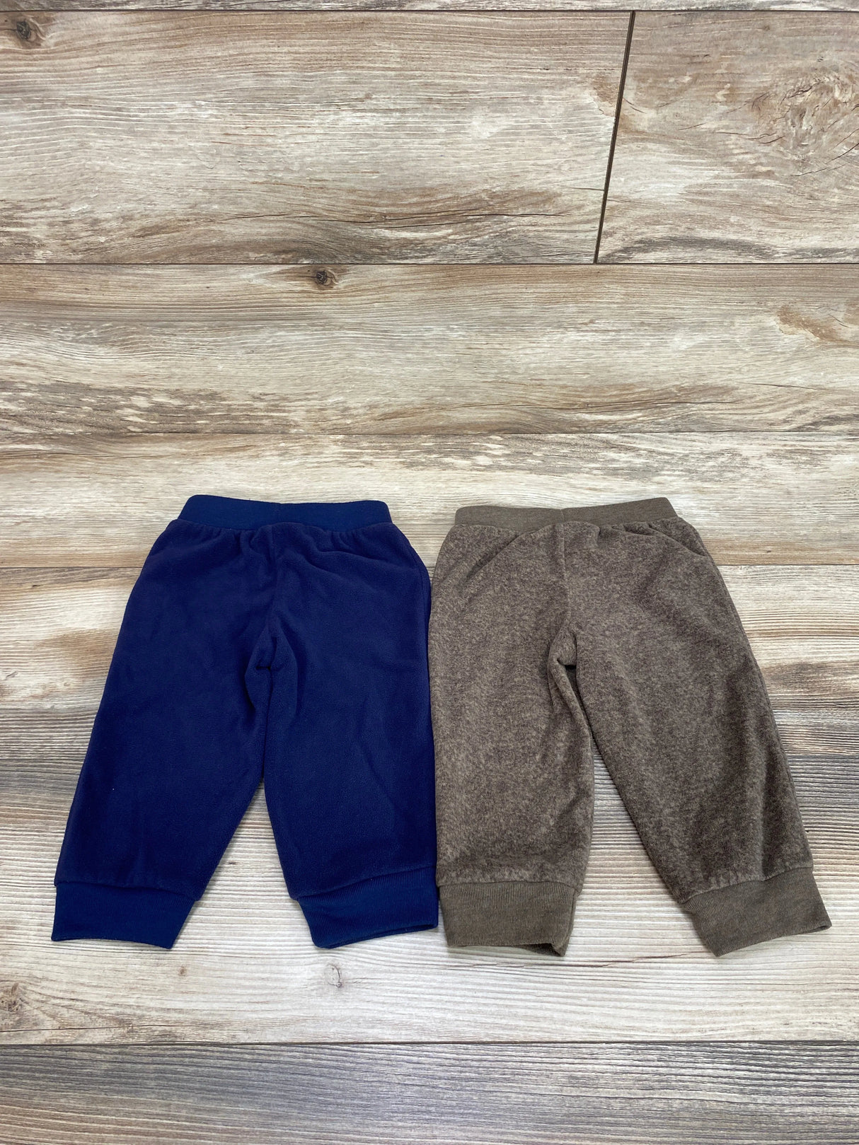 Simple Joys 2pk Fleece Pants Navy/Brown sz 12m