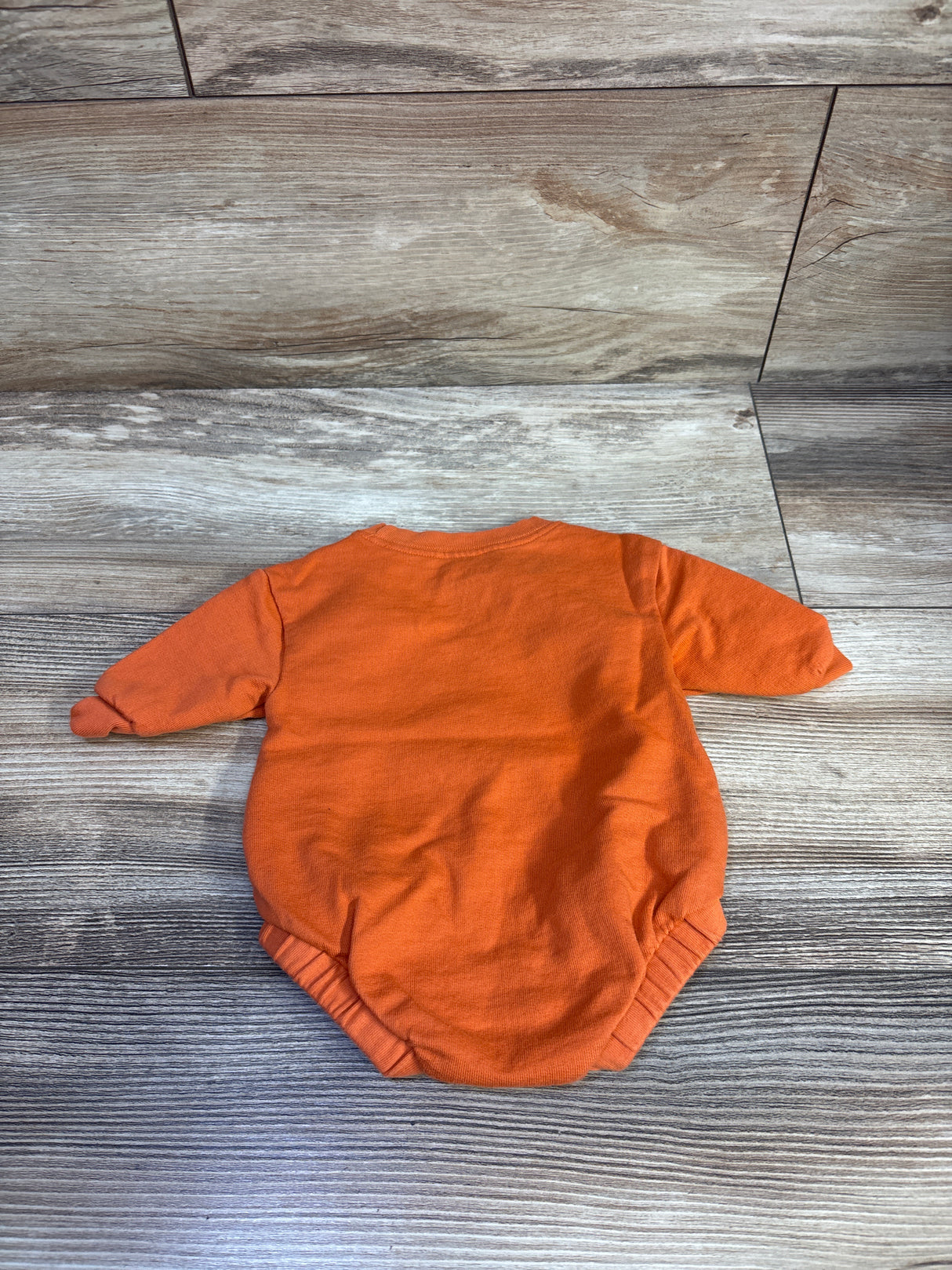 Child Of Mine Jack O Lantern Sweater Bubble Romper Orange sz Newborn