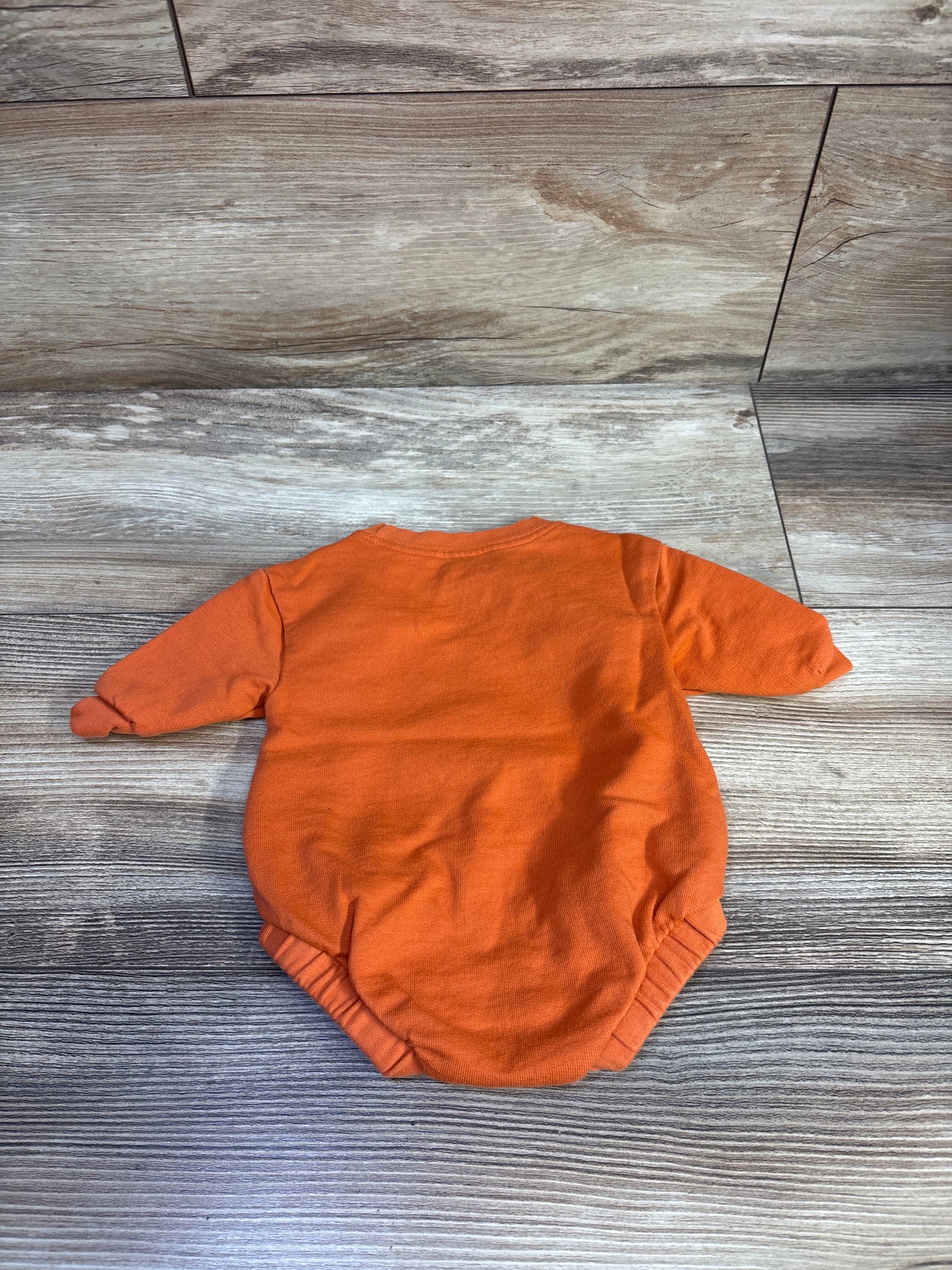 Child Of Mine Jack O Lantern Sweater Bubble Romper Orange sz Newborn
