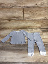 Cloud Island 2pc Textured Shirt & Pants Set Grey sz 6-9m