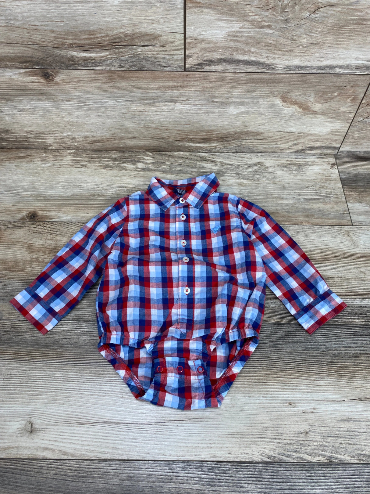 Wrangler Plaid Bodysuits Red sz 18m