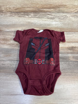 Rabbit Skins Deadpool Bodysuit Maroon sz 6m