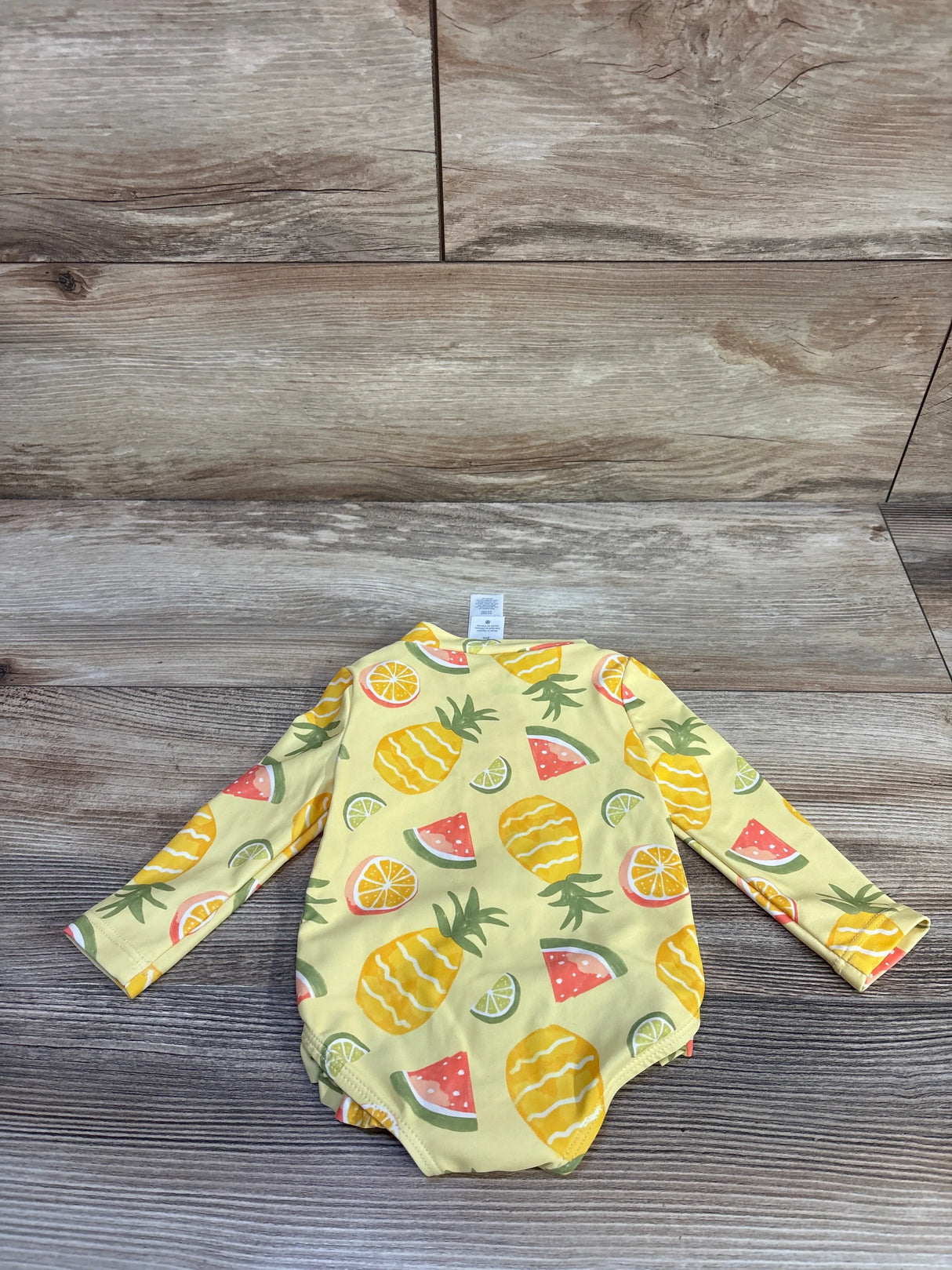 Just One You Fruit 1pc Rash Guard Swimsuit Yellow sz 3m