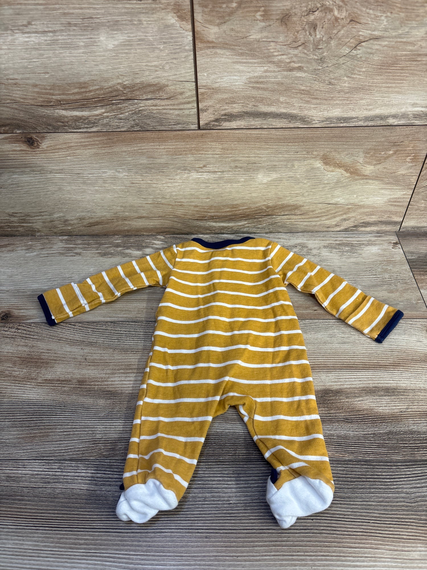Carter's Striped Sleeper Yellow sz Newborn