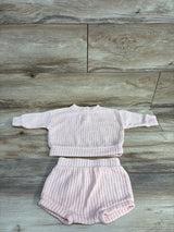 Cat & Jack Velour 2pc Sweatshirt & Shorts Set Pink sz 6-9m