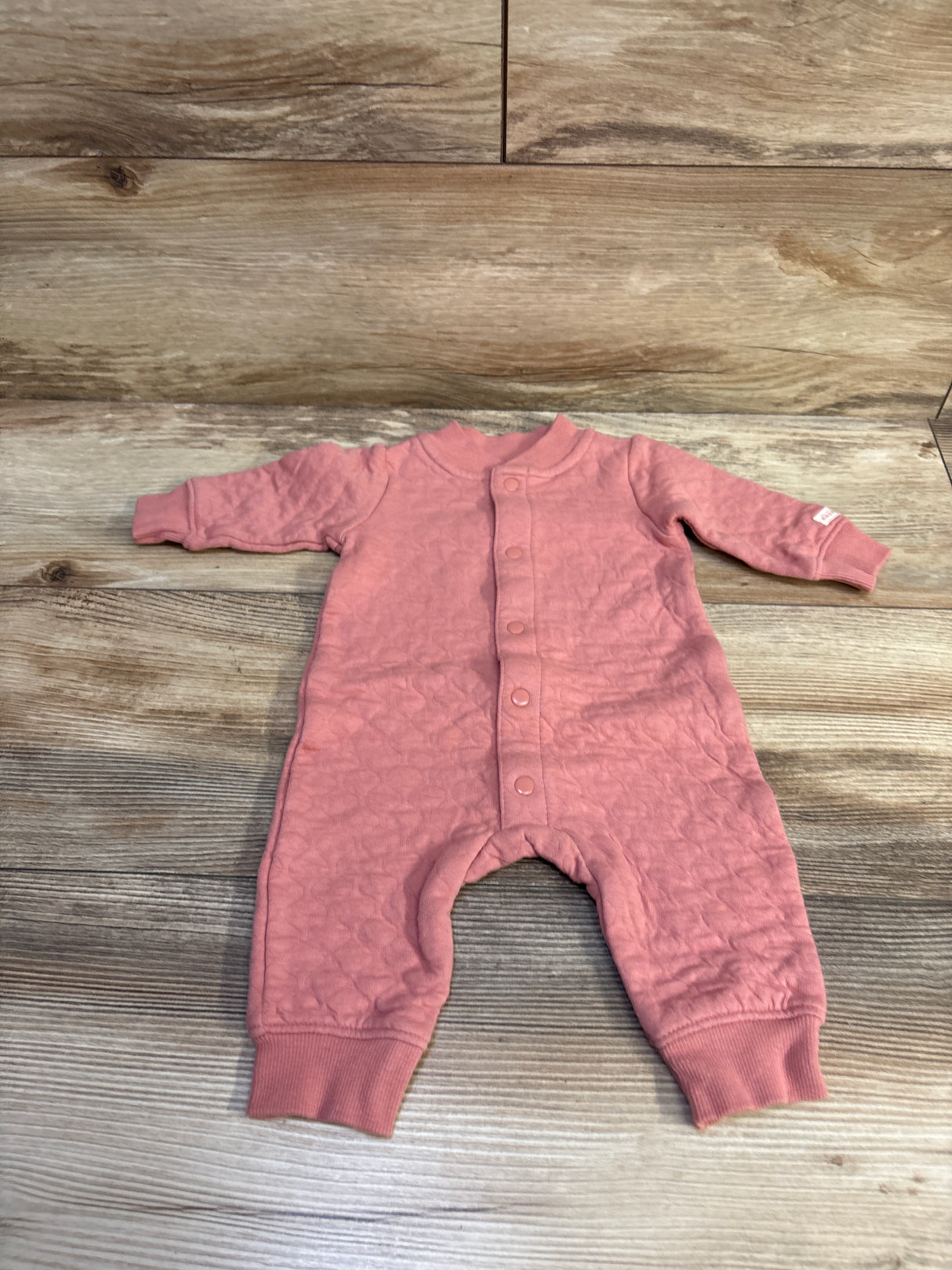 Carter's Quilted Button Front Coverall Pink sz 3m