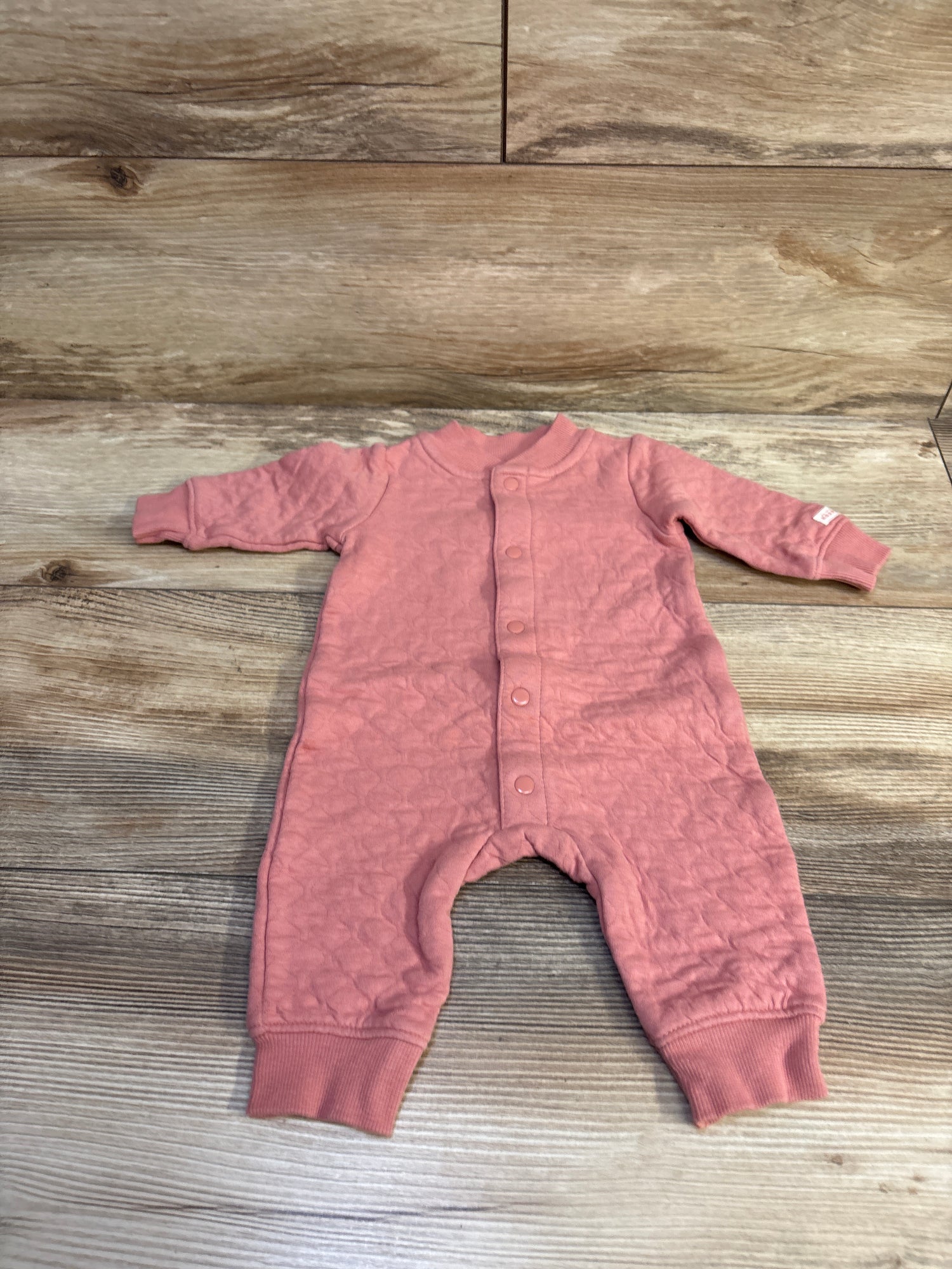 Carter's Quilted Button Front Coverall Pink sz 3m