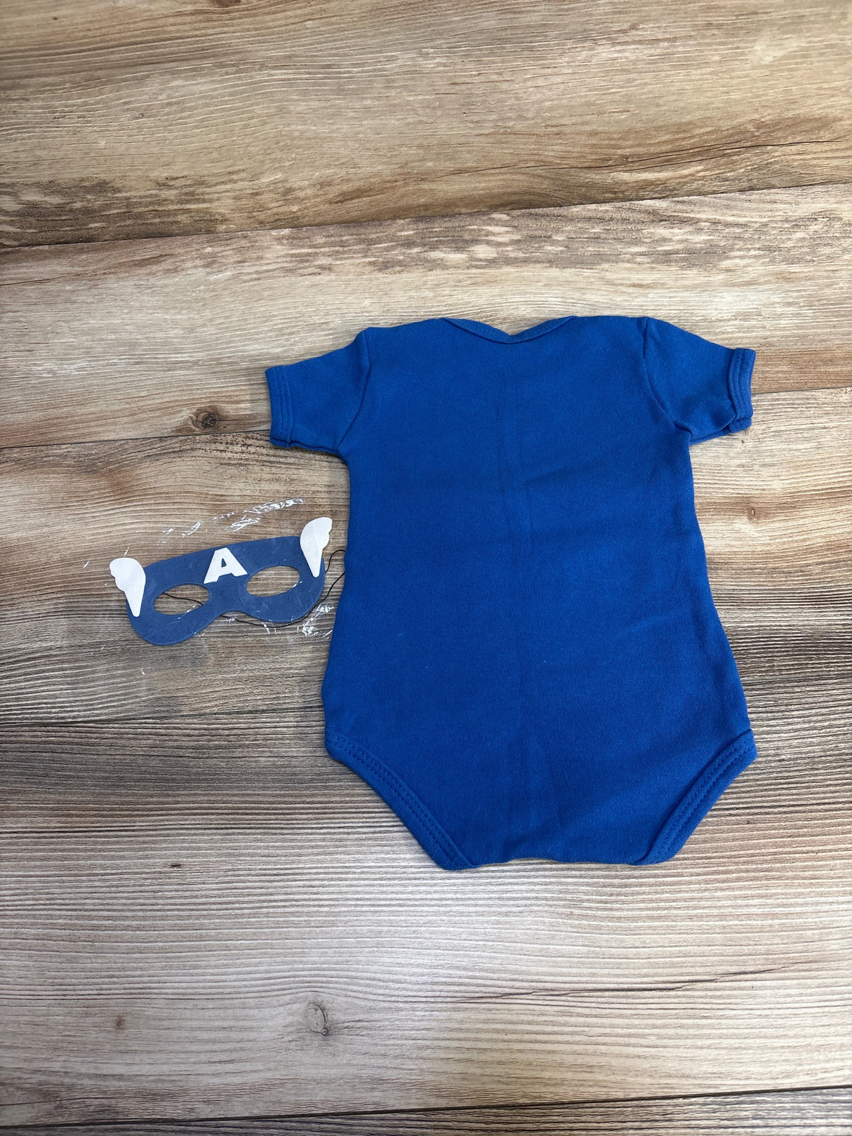 Captain America 2pc Bodysuit & Mask Set sz 0-3m