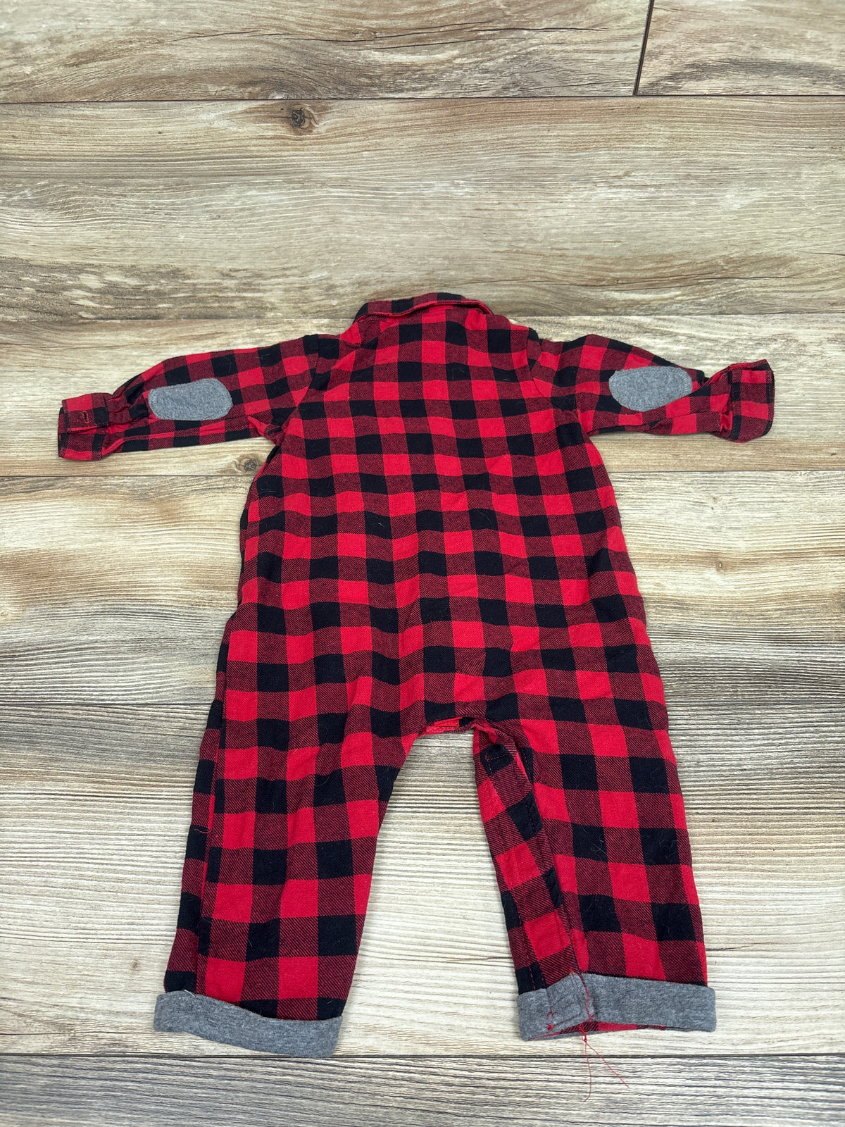 Goodlad Plaid Button-Up Coverall Red sz 9m