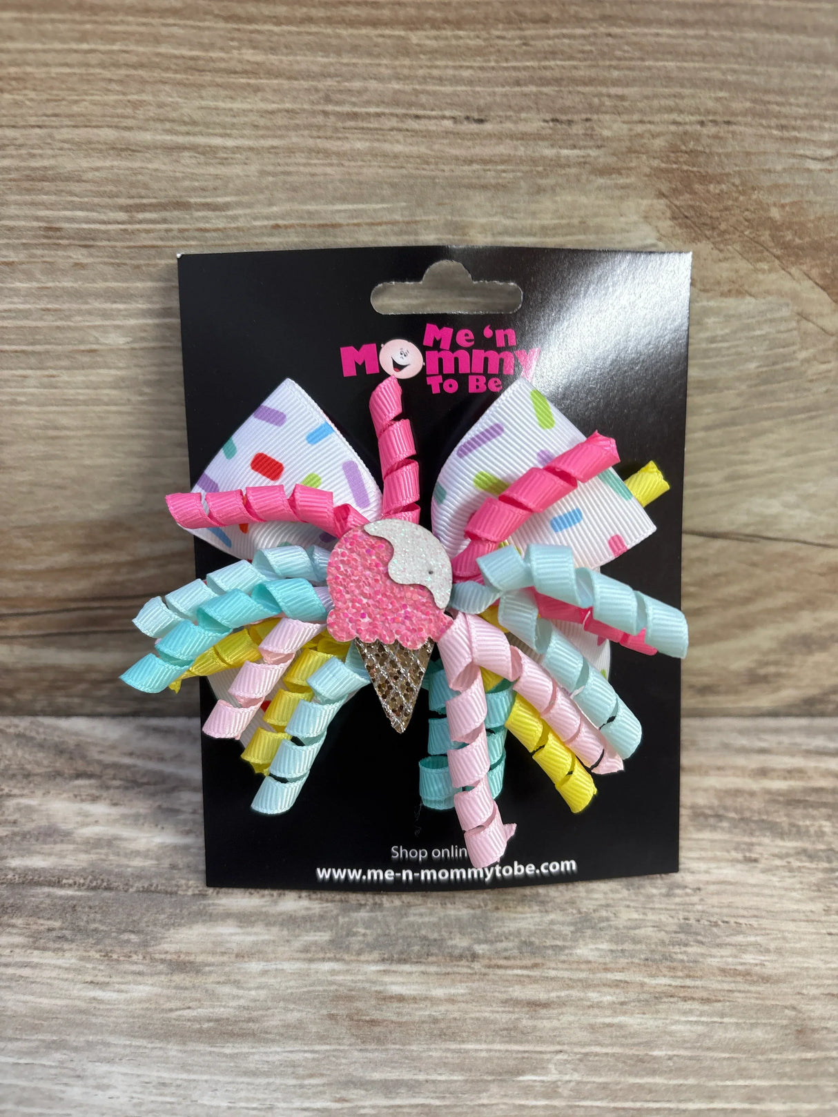 NEW Ice Cream Applique Hair Bow