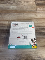 NEW Disney Baby Mickey Mouse 2pc Character Rattle & Keyring Teether