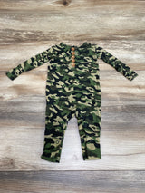 Posh P Green Cadet Henley Romper sz 3-6m