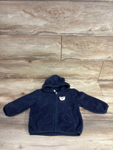 Sherpa Bear Full Zip Hoodie Blue sz 9-12m