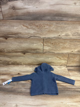 NEW Carter's Knit Hooded Button-Up Cardigan Blue sz 12m