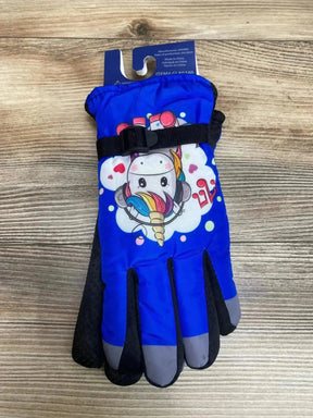 NEW ThermaWear Kid's Unicorn Winter Ski Gloves Blue - Me n Mommy To Be
