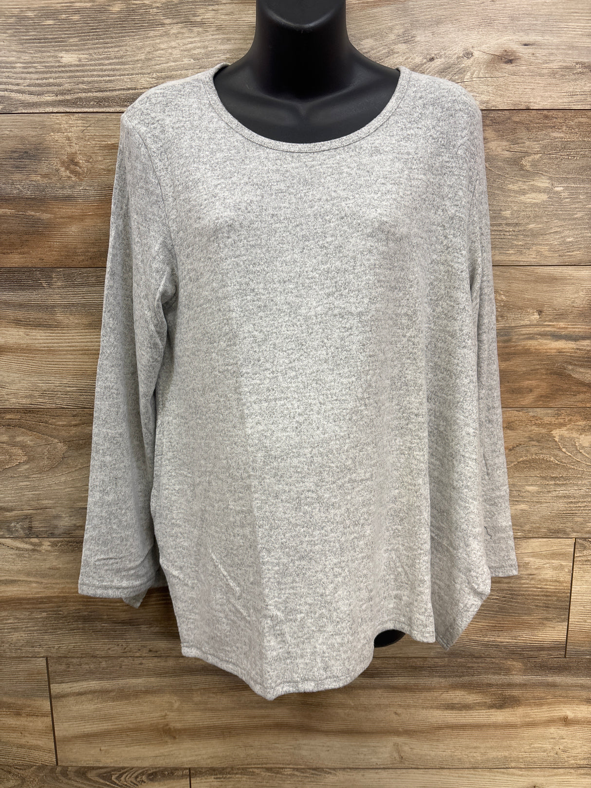 NEW Smallshow Long Sleeve Side Split Maternity Shirt Grey sz XXL