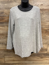 NEW Smallshow Long Sleeve Side Split Maternity Shirt Grey sz XXL