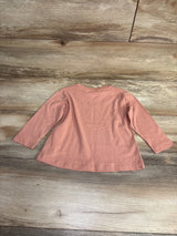 Zara Long Sleeve Shirt Coral sz 12-18m
