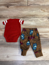 Carter's 2pc Bodysuit & Pants Set Red sz 6m