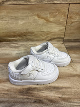 Nike Force 1 Low EasyOn TD Triple White Sneakers sz 6c