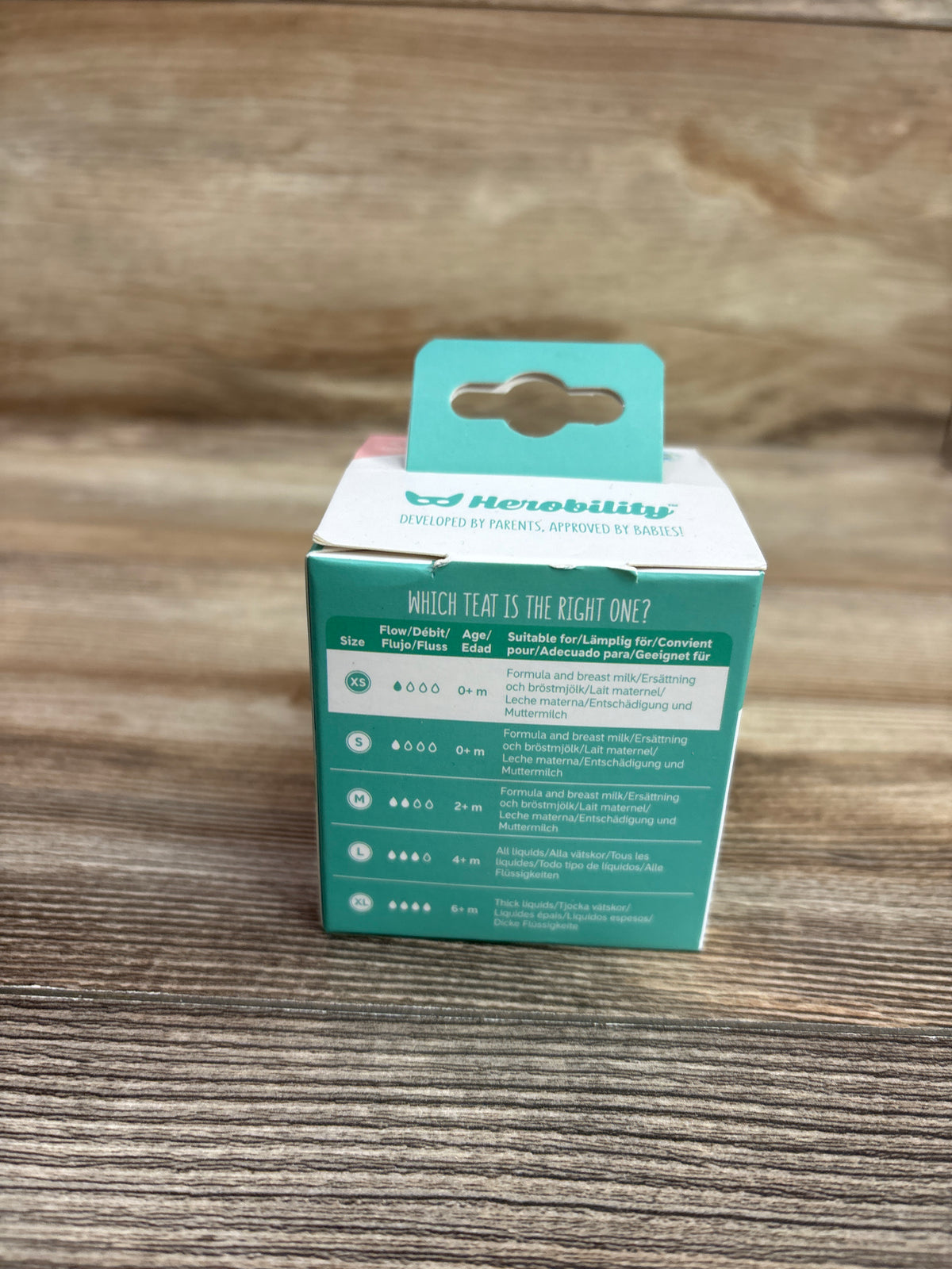 NEW Herobility 2pk Anti-Colic Nipples XS Flow 1