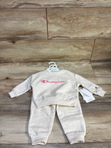 NEW Champion 2pc Pullover Sweatshirt & Joggers Set Beige sz 6m