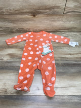 NEW Carter's Polka Dot Blanket Sleeper Peach sz 6m